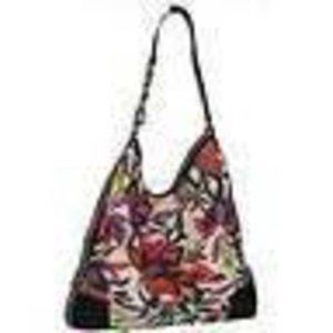 Floral Tote Purse Dana Buchman White Multi Shoulder Bag Large Strap Pockets